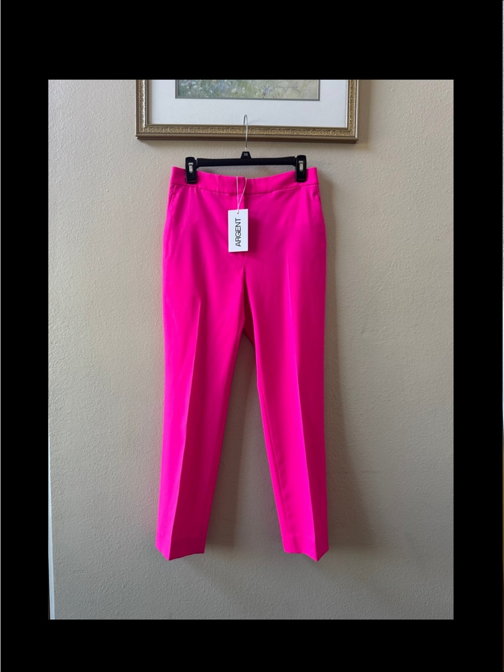 NWT Argent pink wool tailored pants size 6